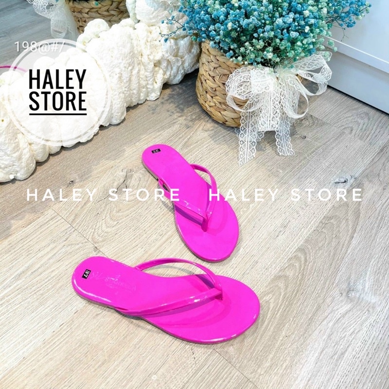 Dép nữ HALEY STORE đế bệt kẹp xỏ ngón dây mãnh quai trơn mũi tròn đi êm châm mềm mại trẻ trung hottrend 2022 rẻ bền đẹp