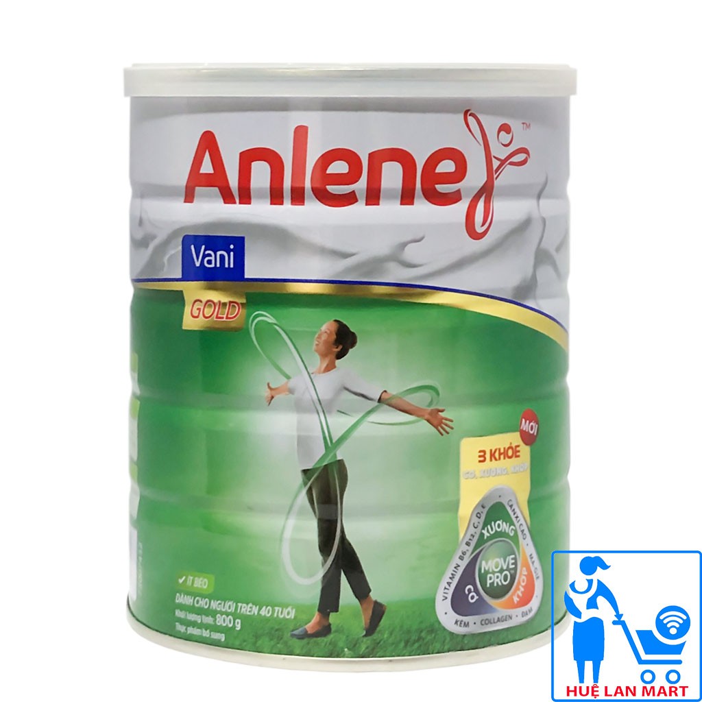 [CHÍNH HÃNG] Sữa Bột Anlene Gold MovePro Hương Vani Hộp 800g