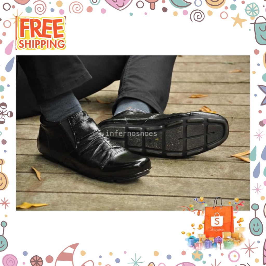Giày Slip On Bằng Da Bò Màu Xanh Dương / Hồng / Đen Trơn Cho Nam