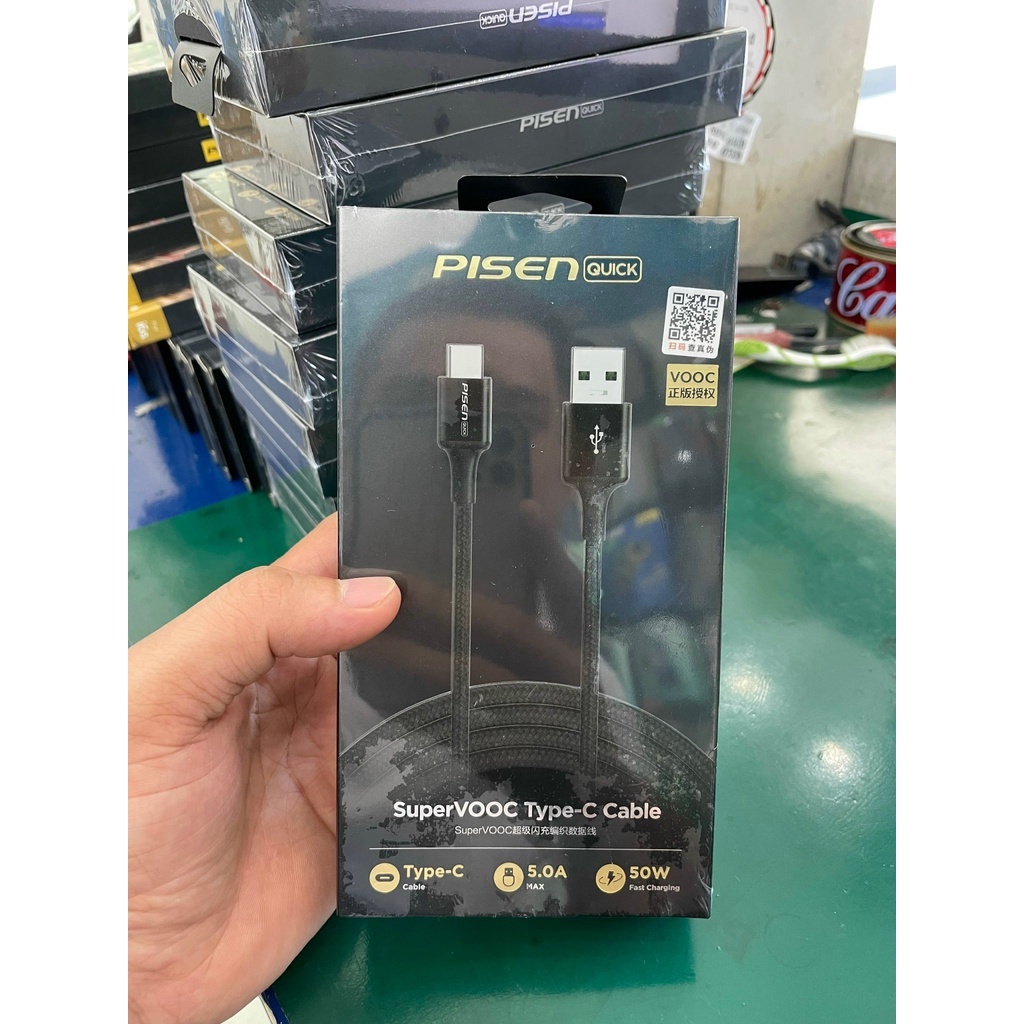 Cáp sạc nhanh vooc type c pisen