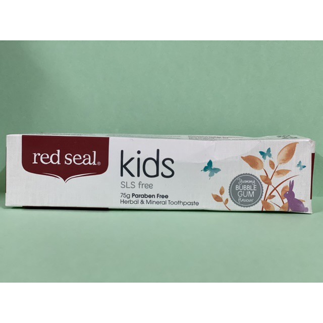 [ HOT SALE ] Kem đánh răng cho Trẻ  Red Seal Natural Kids hương vị đào chuối an toàn cho trẻ khi nuốt