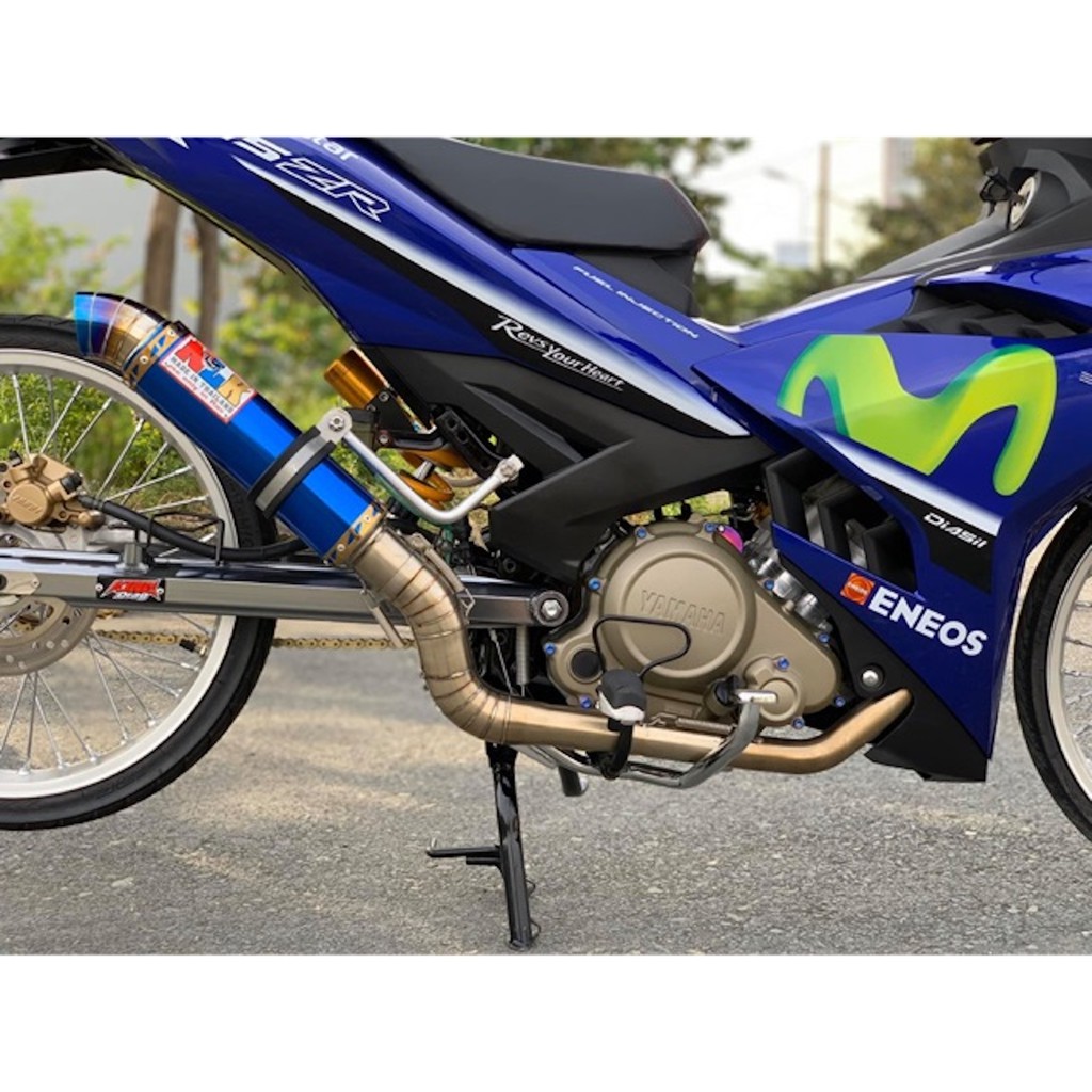 Cổ tăng inox 2 khúc 34-38-51 gắn lon cho ex 135-150,winner,sonic,raider,satria