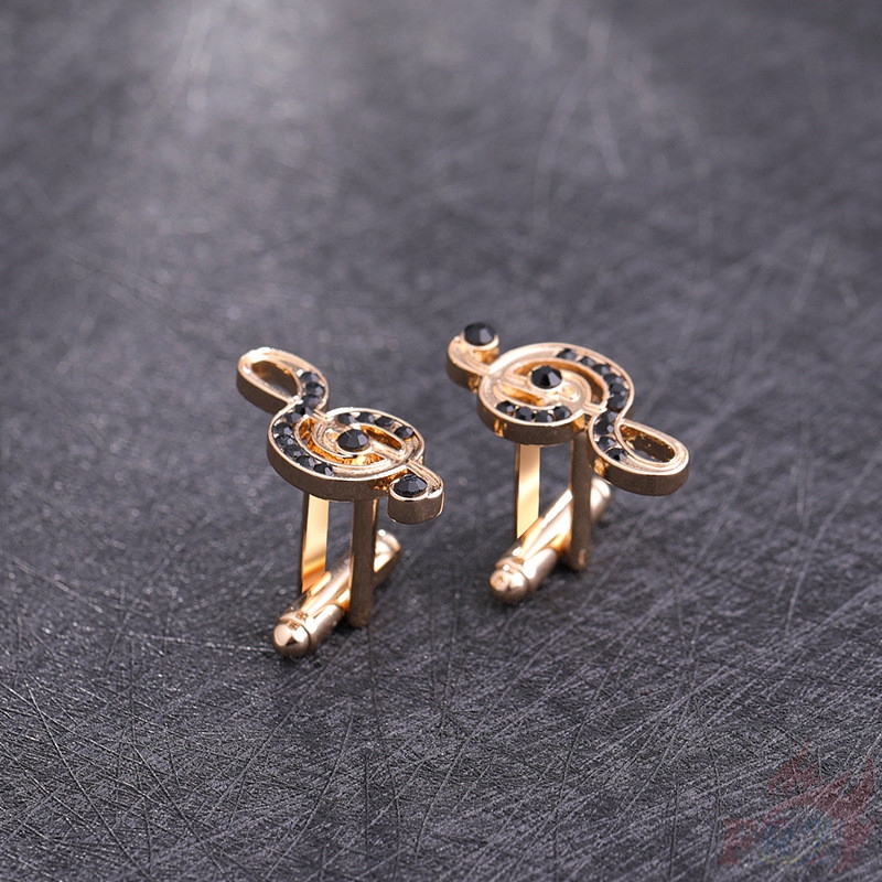 > Ready Stock < ❉ Stave Cuff Button ❉2Pcs/Pair Musical Fashion Shirt Cufflinks