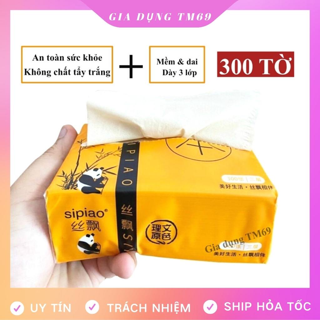 Combo 2 Gói Giấy Ăn Gấu Trúc Loại 1 Siêu Dai Tự Nhiên Không Chất Tẩy Trắng, Khăn Giấy Gấu Trúc Cực Mềm