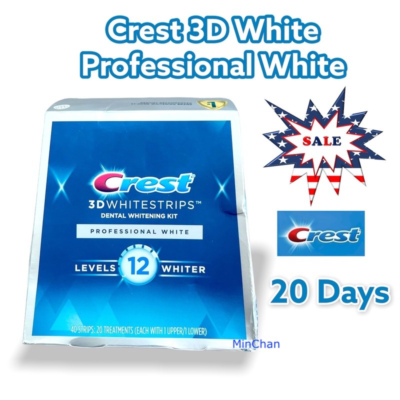 [HÀNG MỸ] Dán trắng răng Crest - Professional Twin pack