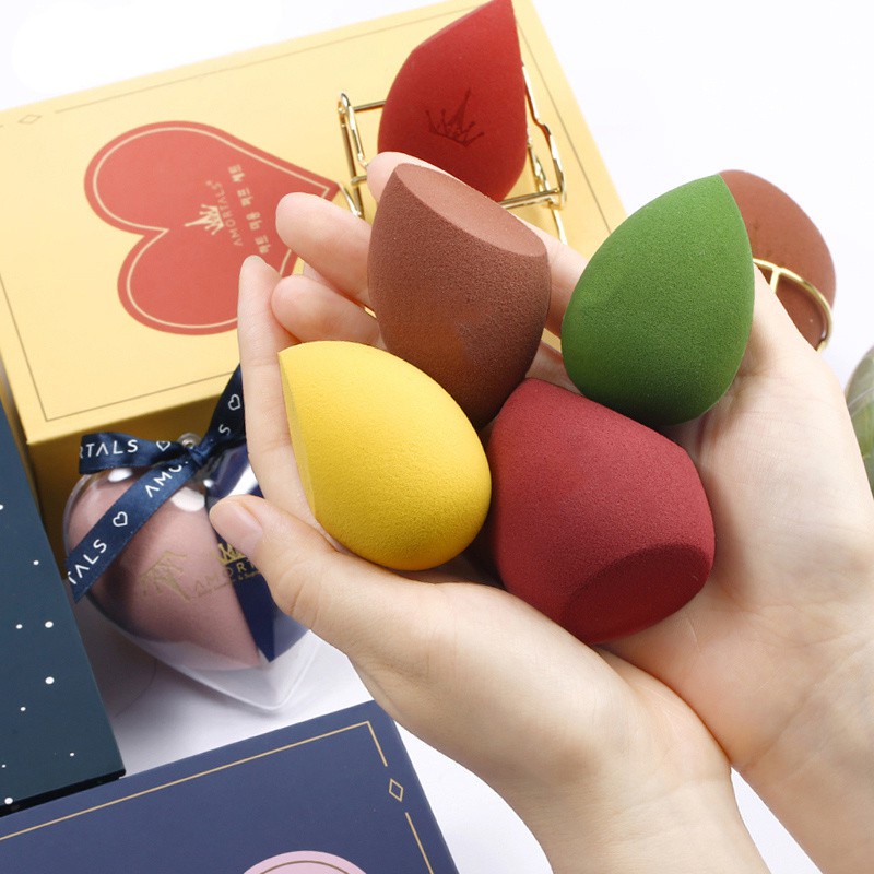 BEAUTY BLENDER Mút Tán Kem Nền Trang Điểm Ướt Và Khô Hình Giọt Nước Mềm Mại