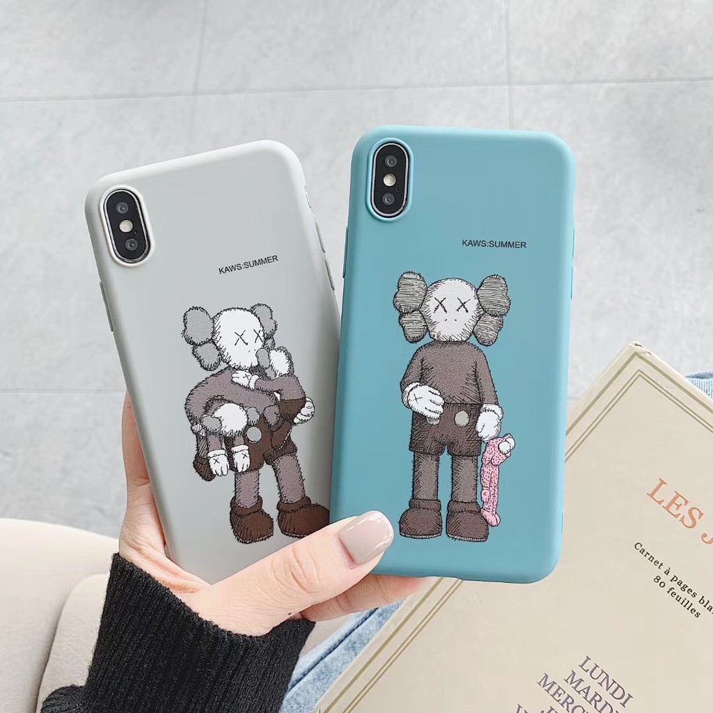 Ốp điện thoại in hình nhân vật KAWS xinh xắn cho iphone11 11pro 11pro Max XR XSmax X I8 IP7 PLUS I6S