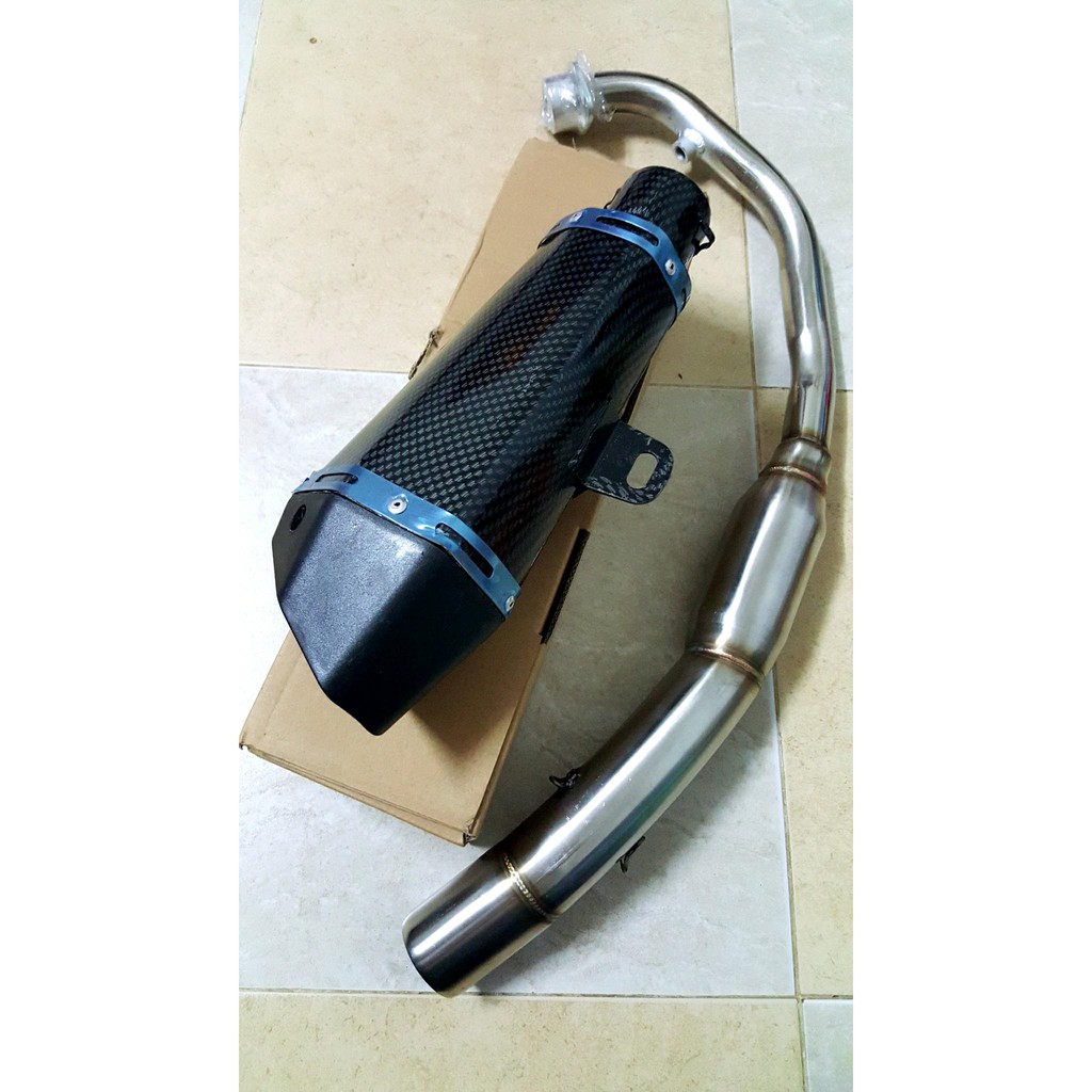 PÔ AKRAPOVIC CACBON Full cổ bầu cho xe máy