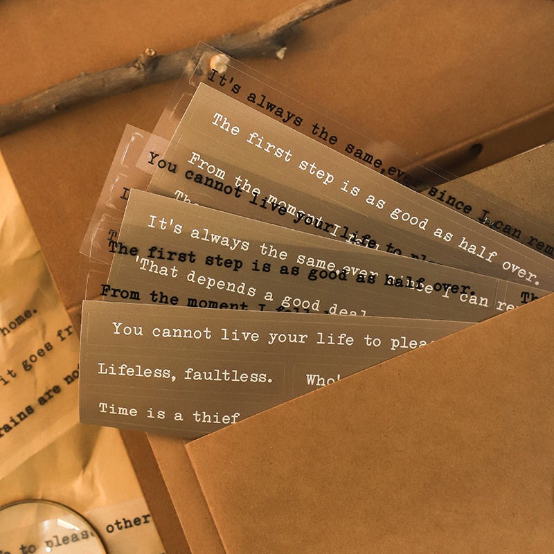 Sticker chữ trang trí sổ tay, sticker câu quotes, hình dán trang trí sổ cute