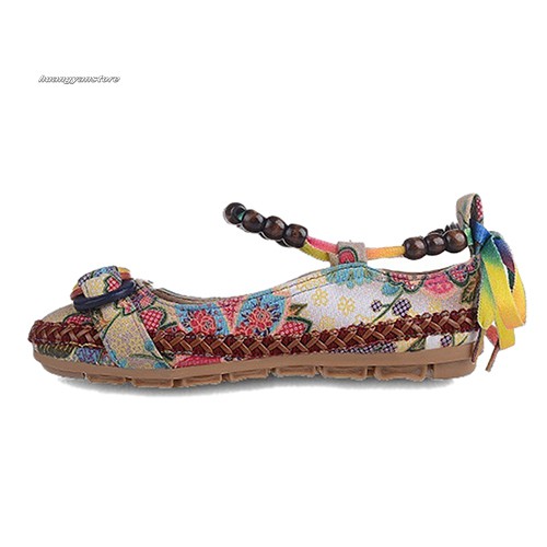 Giày Búp Bê Họa Tiết Thổ Cẩm Thời Trang Nữ Tính | BigBuy360 - bigbuy360.vn