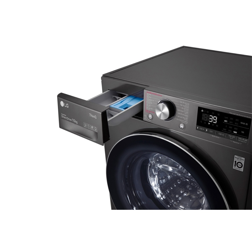 Máy giặt LG cửa trước Inverter 10kg V1410S3B - Chính hãng BH 24 tháng - Miễn phí lắp đặt
