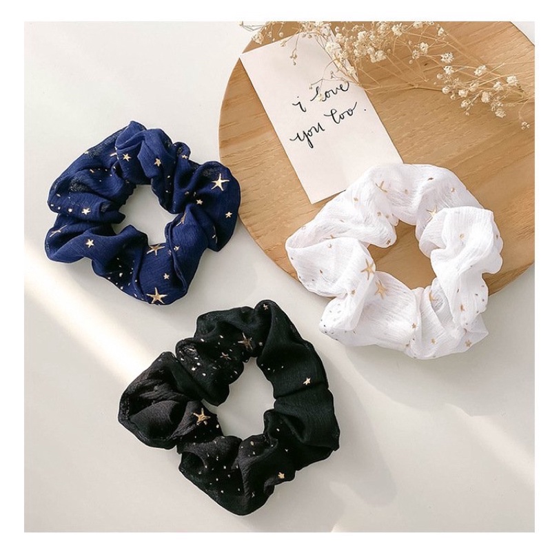 ĐỒ CỘT TÓC SCRUNCHIES NGÔI SAO 8 Màu