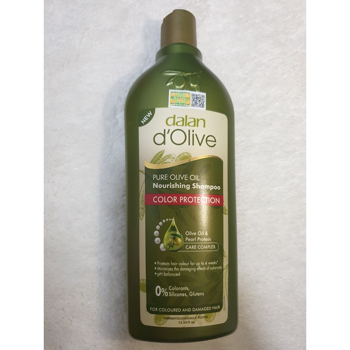 Dầu Gội Olive Cho Tóc Nhuộm Dalan D'olive Nourishing Shampoo Color Protection 400ml