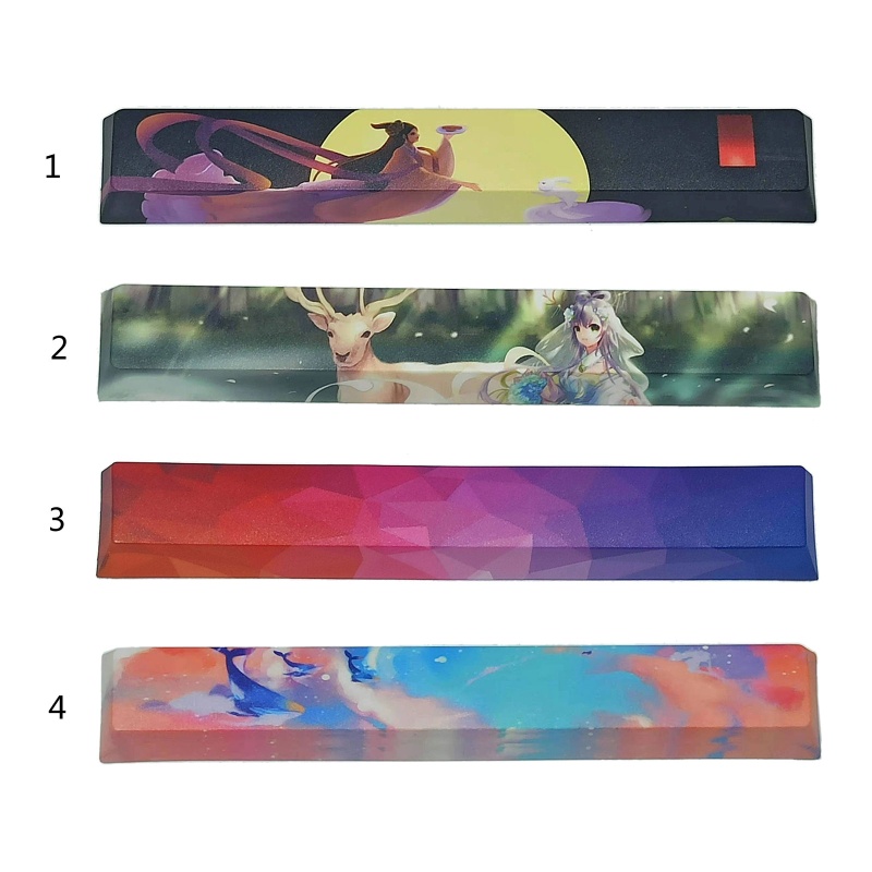 Set 25 Nút Bàn Phím Cách PBT 6 In Hình Nhiều Màu Sắc