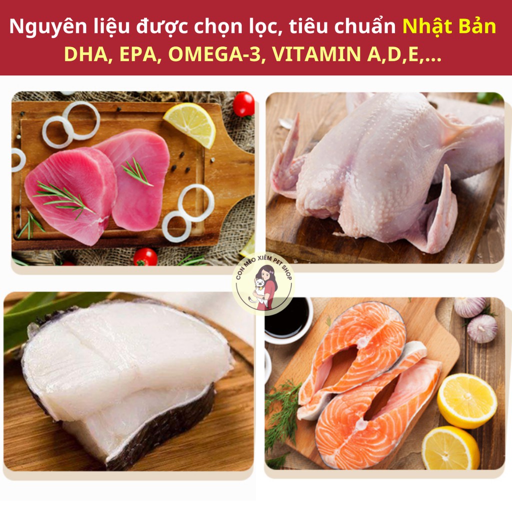 Pate cho mèo Happy100 70g, thức ăn tăng cân mập mèo con lớn nhỏ Con Mèo Xiêm