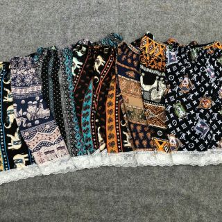 Quần lanh thổ cẩm nhiều màu2