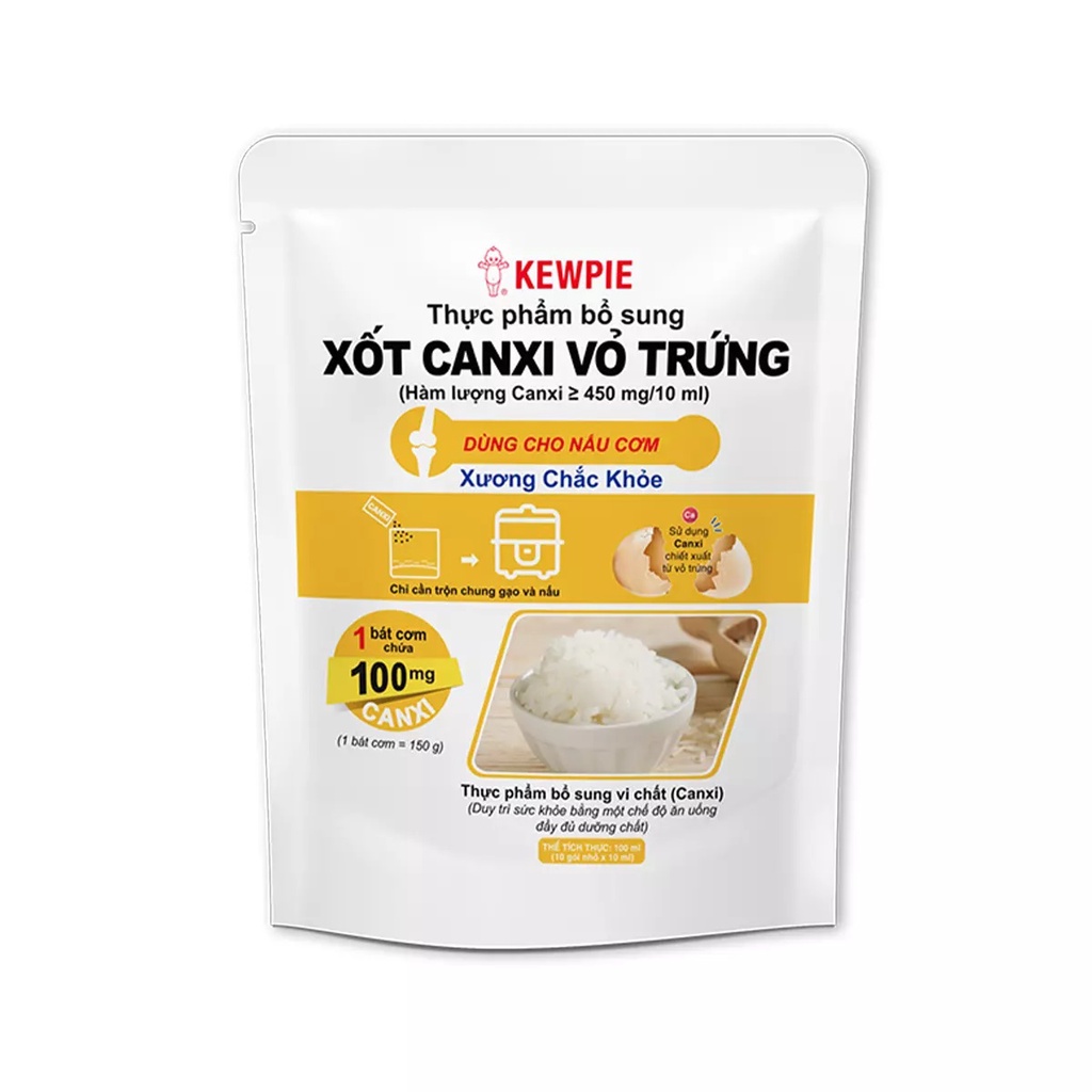 Xốt Canxi vỏ trứng Kewpie gói 100ml