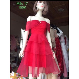 đầm công chúa rớt vai