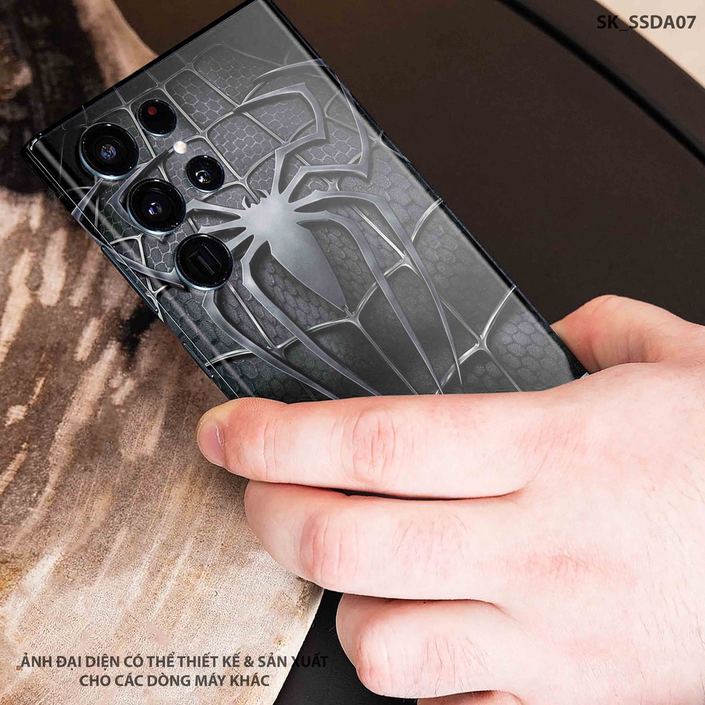 Miếng Dán Skin Spider Man Black Samsung Note 20 Ultra |SK_SSDA07| Chất Liệu 3M Nhập Khẩu Chính Hãng, Chống Nước, Dễ Dán