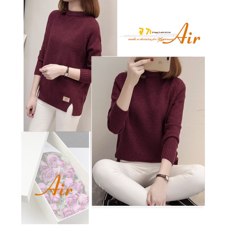 {Hàng sẵn} Áo len nữ dài tay hàng Quảng Châu loại 1 dày dặn