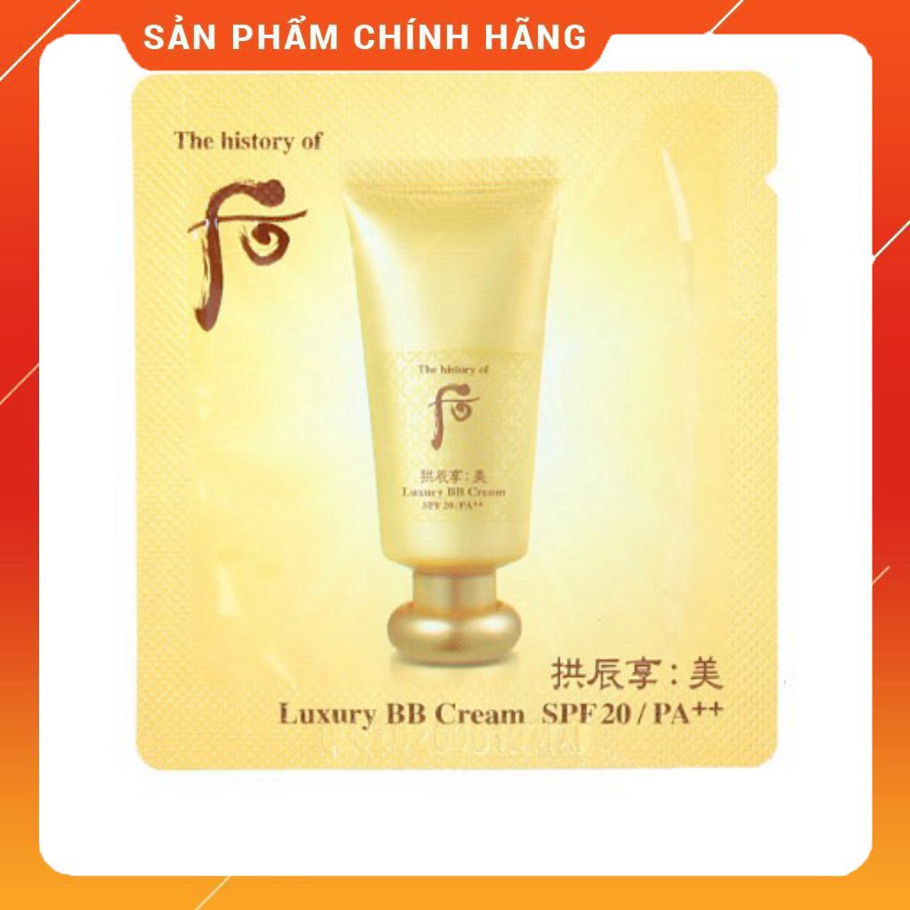 Gói Sample Kem nền Whoo trang điểm cao cấp Luxury BB Cream SPF20/PA++. 95