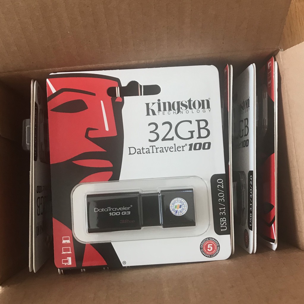 Hộp 25 Cái USB Kingston DT100G3 32GB 3.0/3.1 - Chính hãng