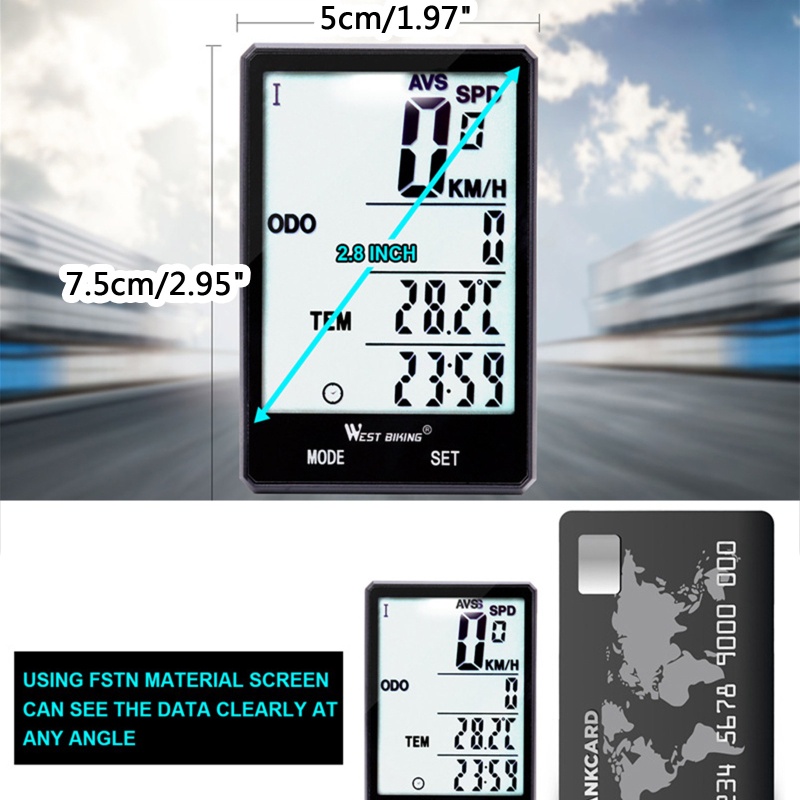 Đồng Hồ Đo Tốc Độ Không Dây Chống Nước