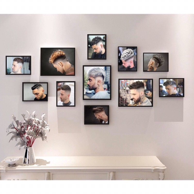TRANH SALON TÓC NAM BARBER SHOP DÁN TƯỜNG TRANG TRÍ QUÁN TÓC