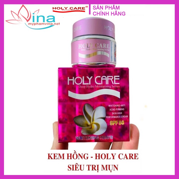 KEM DƯỠNG TRẮNG DA NGĂN NGỪA MỤN MỜ THÂM HOLY CARE (HỒNG)