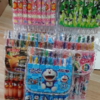Sáp vặn 18 mầu dài.hình thật.