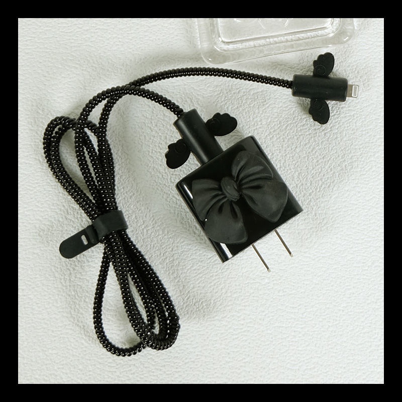 Ốp Điện Thoại Bảo Vệ Cho TPU Black Bow Style compatible for iPhone 11 12 13 Pro Max compatible for iPad Pro Air Mini 18w 20w