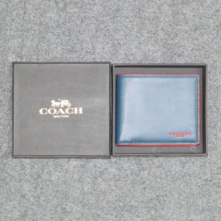 Ví Coach Nam F88135 chính hãng màu xanh