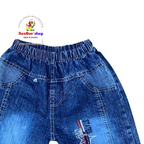 (ảnh+ video) Short bò cho bé trai vải mềm không phai màu size 13-30kg