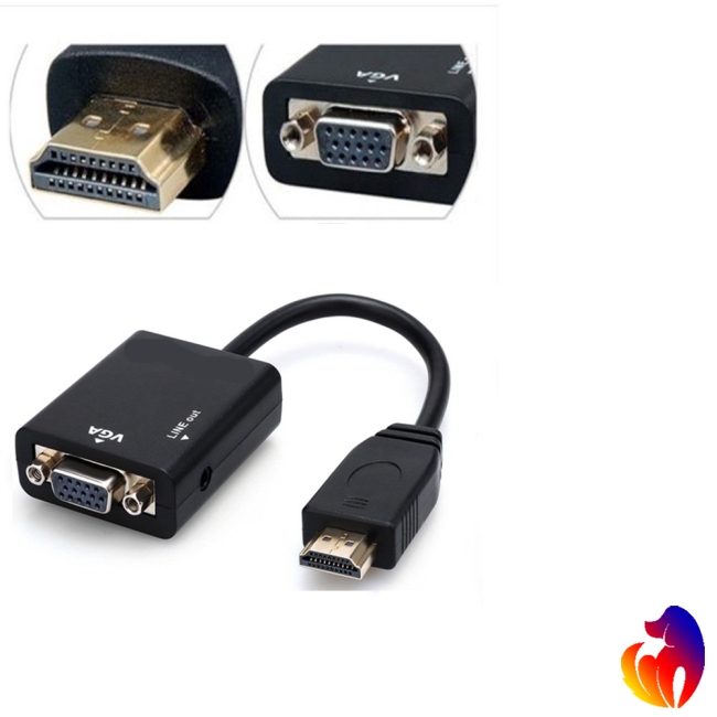 Cáp chuyển đổi 3 trong 1 HDMI sang VGA + Micro HDMI sang HDMI + Mini HDMI sang HDMI Blackhole