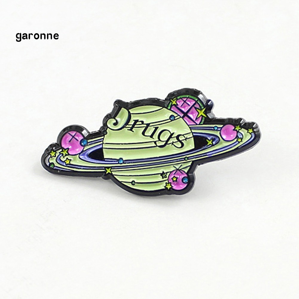 GA_Cosmic Space Planet Path Enamel Brooch Pin Denim Jacket Collar Backpack Badge