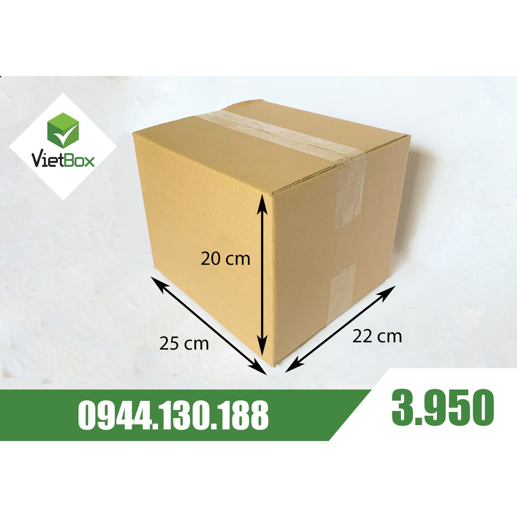 Combo 20 hộp carton 25x22x20