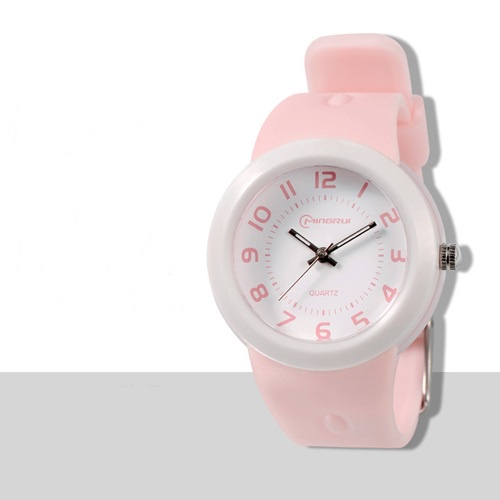 Đồng hồ kim đeo tay chống nước dây silicone Mingrui cho trẻ em - Con cưng 99