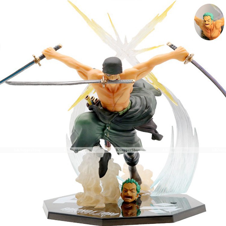 Mô hình Figure Zoro battle One piece 2 khuôn mặt biểu cảm cực đẹp