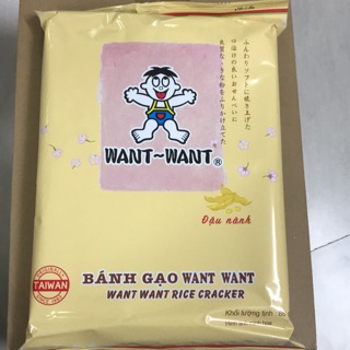 {NSX ĐÀI LOAN } BÁNH GẠO WANT WANT VỊ ĐẬU NÀNH