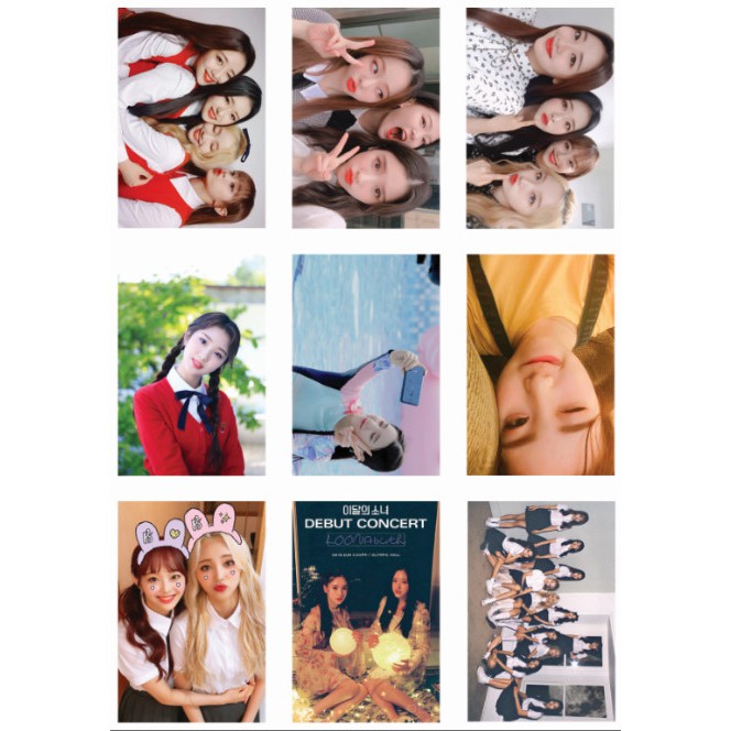 Lomo card ảnh nhóm LOONA update Twitter full 45 ảnh