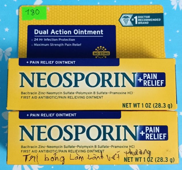 Neosporin kem trị bỏng , sẹo,thâm da số 1 của Mỹ