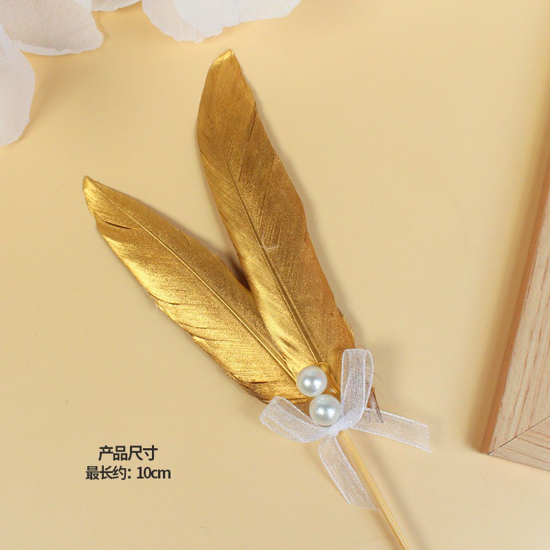 Phụ Kiện Lông Vũ Trang Trí Bánh Kem Sáng Tạo