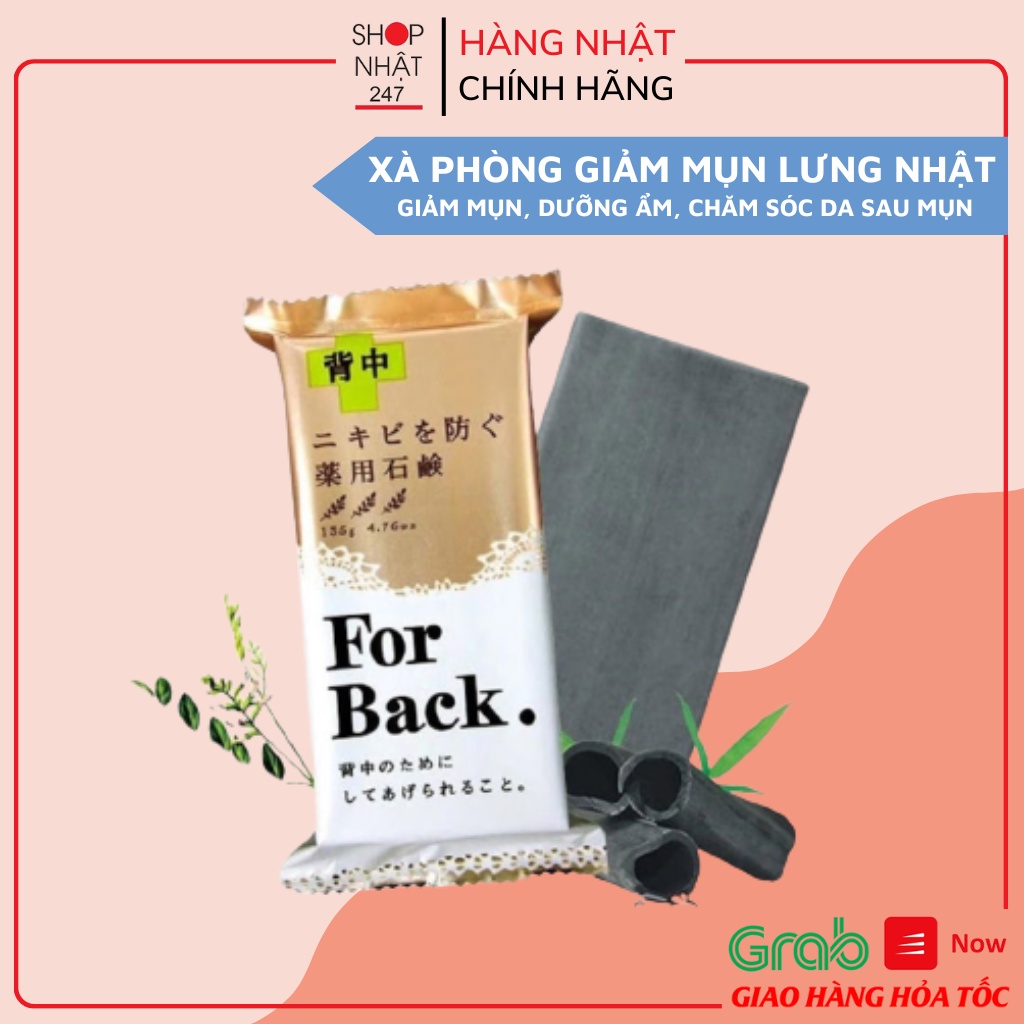 Xà phòng giảm mụn lưng For Back Pelican 135g Nhật Bản