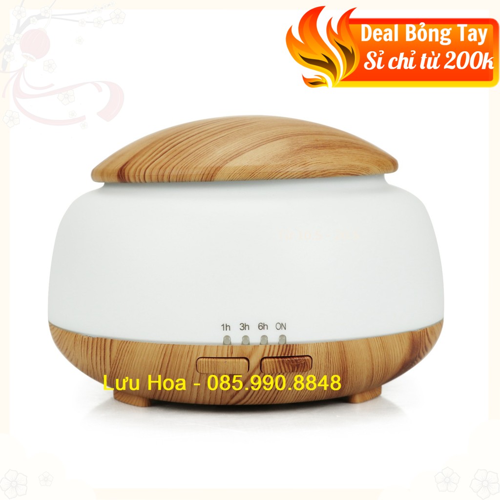 {TẶNG TINH DẦU} Máy khuếch tán tinh dầu cao cấp NẤM BẦU dung tích 300ml, thiết kế đẹp lãng mạn + Tặng td trị giá 30k .