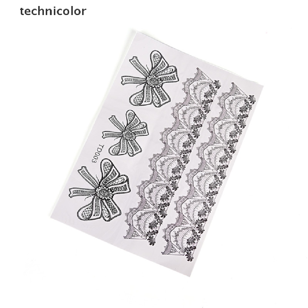 Hình Xăm Dán Tạm Thời Chống Nước Nhiều Màu Sắc technicolor