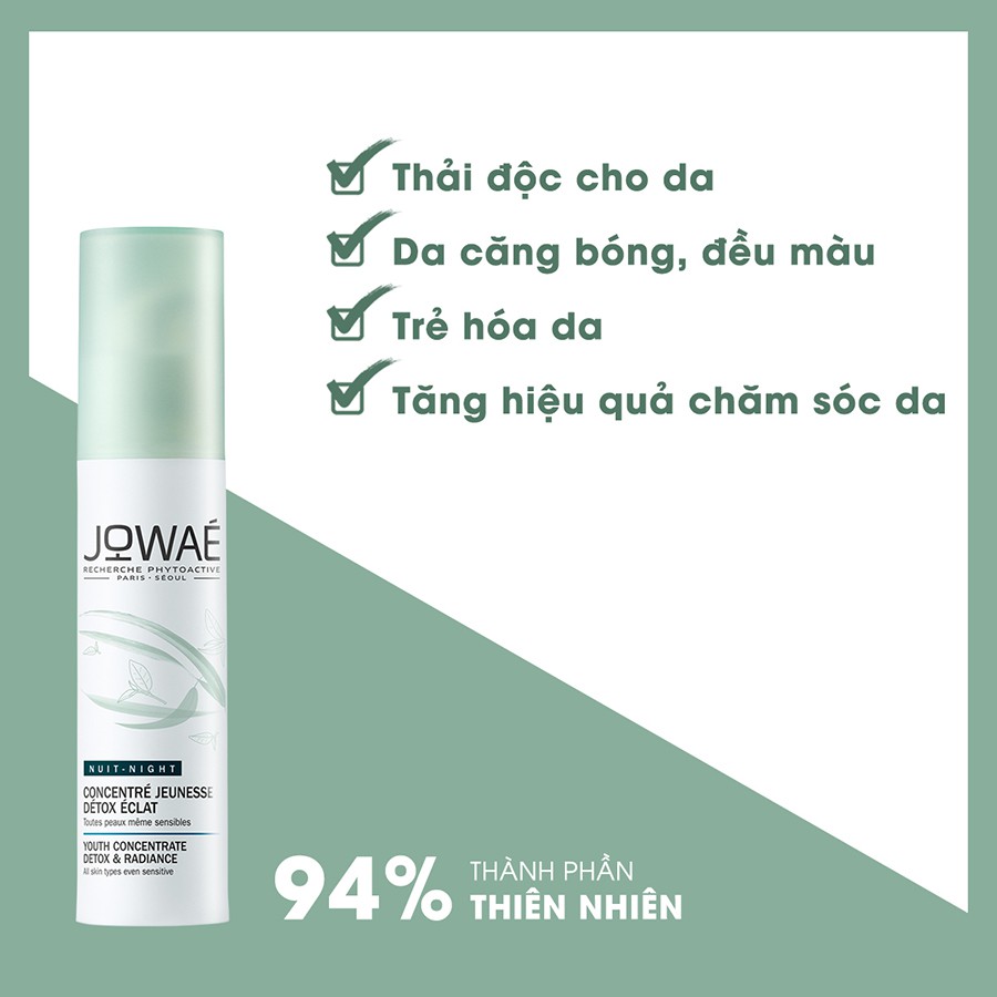 Serum Trẻ Hóa Thải Độc JOWAE Detox Da Thải Độc Cho Da - Mỹ Phẩm Thiên Nhiên Nhập Khẩu Pháp - Bản Mini 2ml