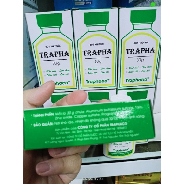 Bột khử mùi TRAPHA