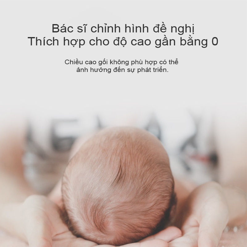 Gối định hình đầu cho trẻ sơ sinh tránh va chạm chăm sóc an toàn cho bé