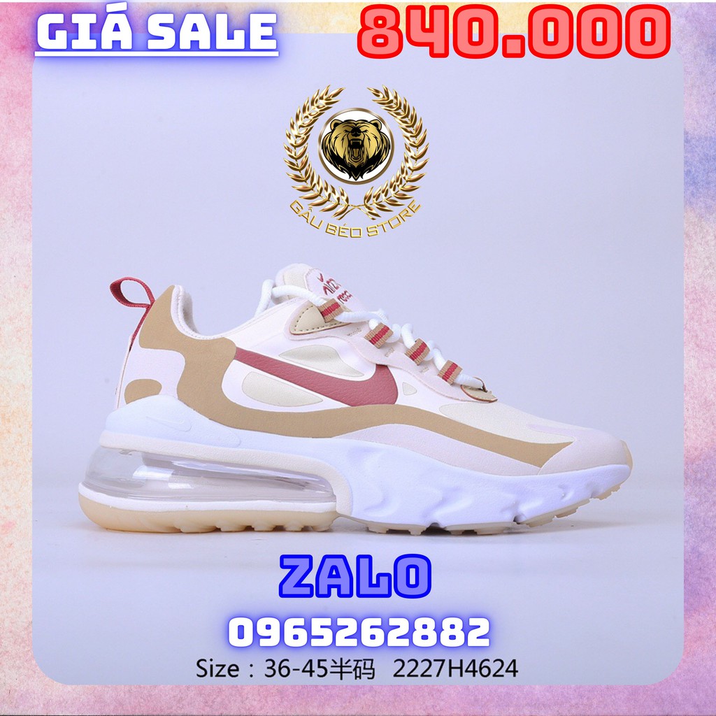 Order 1-2 Tuần + Freeship Giày Outlet Store Sneaker _Nike  Air Max 270 React MSP:  gaubeaostore.shop