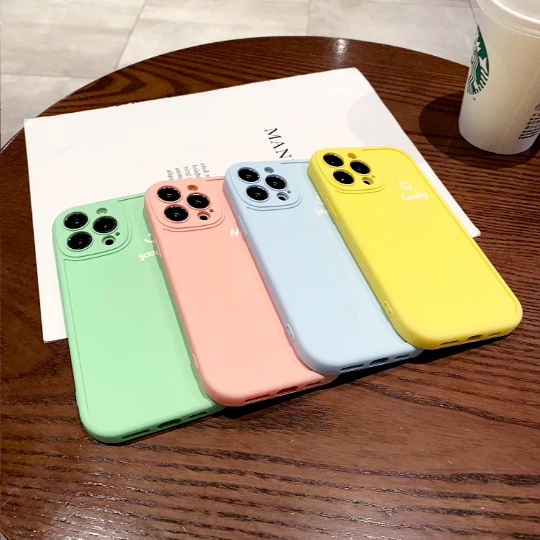 Ốp Điện Thoại Silicone Mềm Chống Sốc Màu Sắc Mùa Hè Cho iPhone X XR XS Max 11 12 13 Pro Max